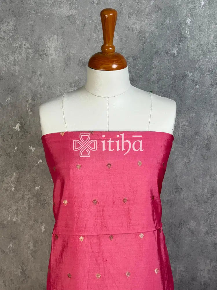 BANARASI SILK SUIT - PINK