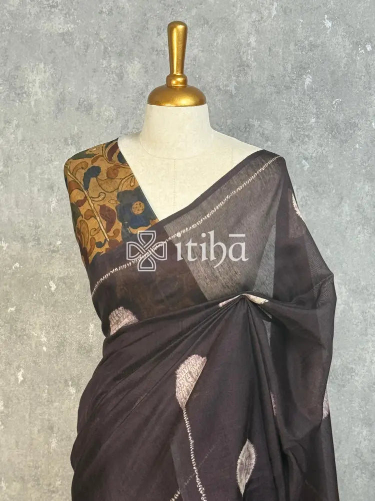 COTTON LINEN SAREE