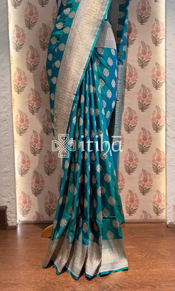 KATAN SILK BHUTA HL BANARASI SAREE