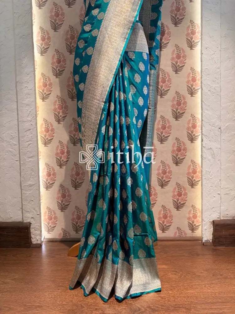 KATAN SILK BHUTA HL BANARASI SAREE