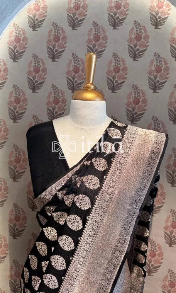 KATAN SILK BHUTA HL BANARASI SAREE