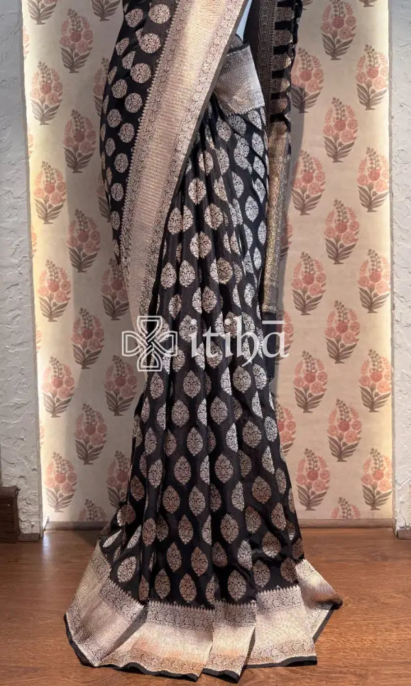 KATAN SILK BHUTA HL BANARASI SAREE