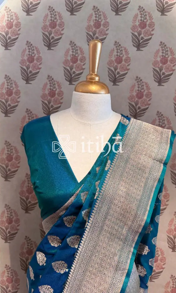 KATAN SILK BHUTA HL BANARASI SAREE