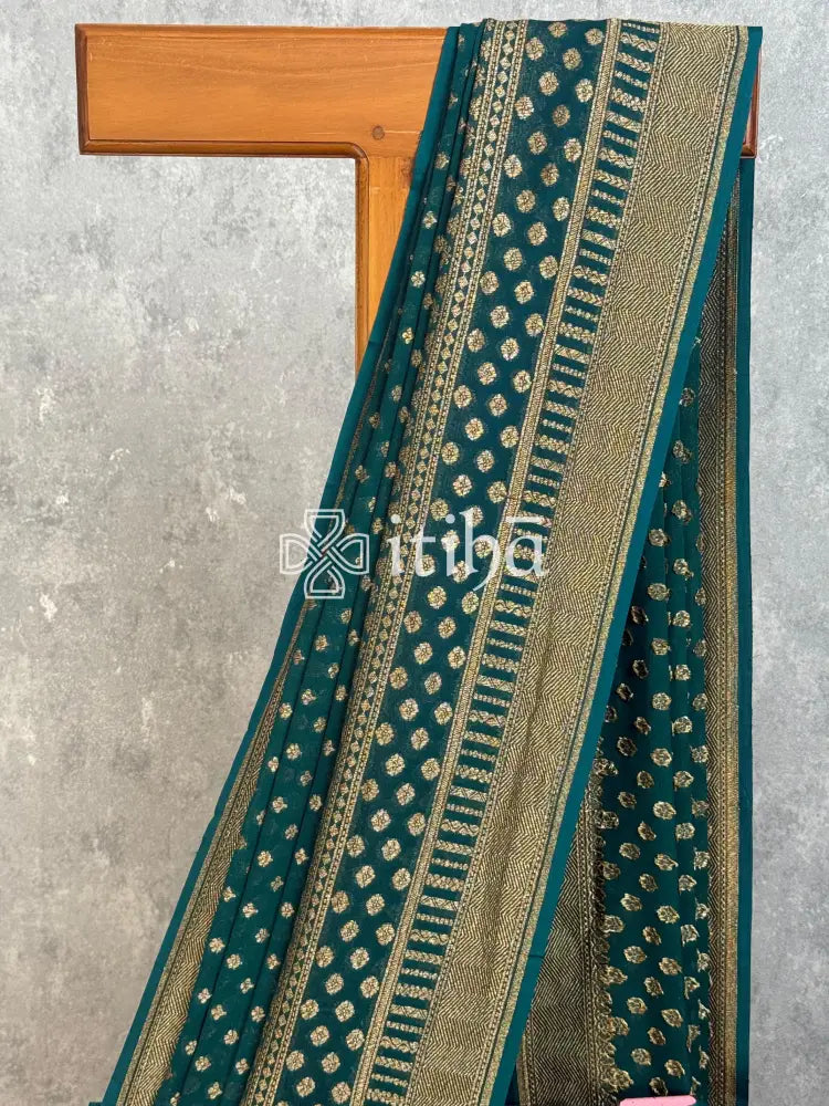 KHADDI GEORGETTE HL BANARASI SAREE