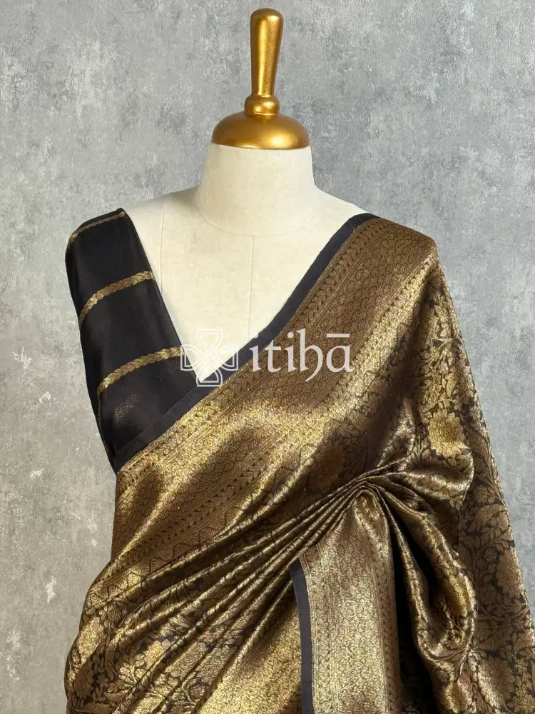KORA ANTIQUE BROCADE BANARASI SAREE