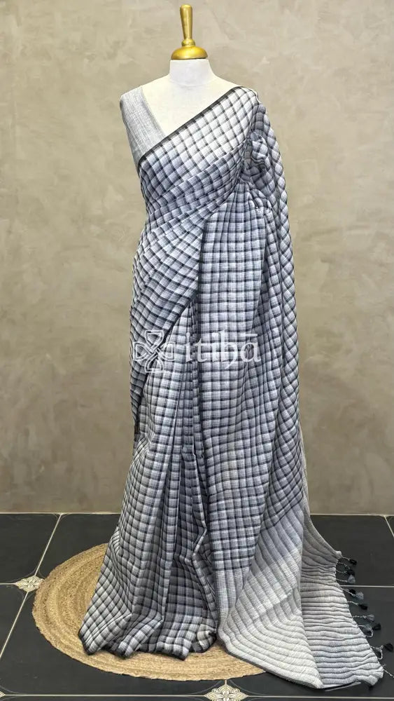 LINEN HANDLOOM SAREE