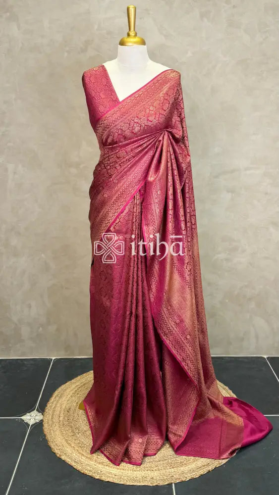 MYSORE CREPE BROCADE SILK SAREE