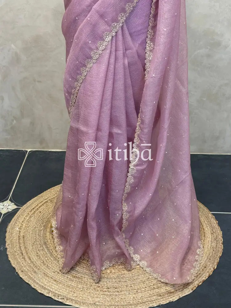 ORGANZA EMBROIDERY SAREE