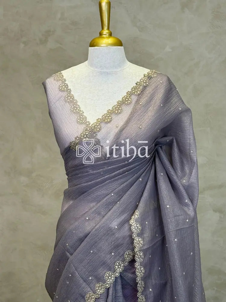 ORGANZA EMBROIDERY SAREE