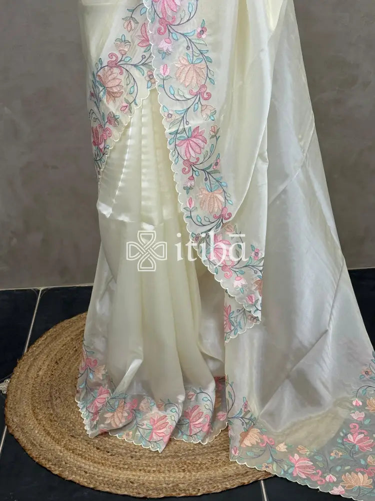 ORGANZA EMBROIDERY SAREE