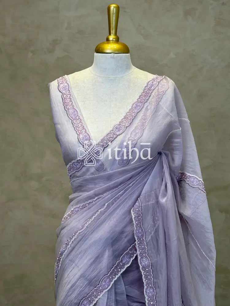 ORGANZA EMBROIDERY SAREE