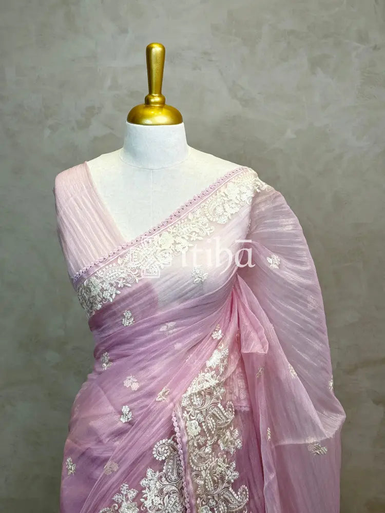 ORGANZA EMBROIDERY SAREE