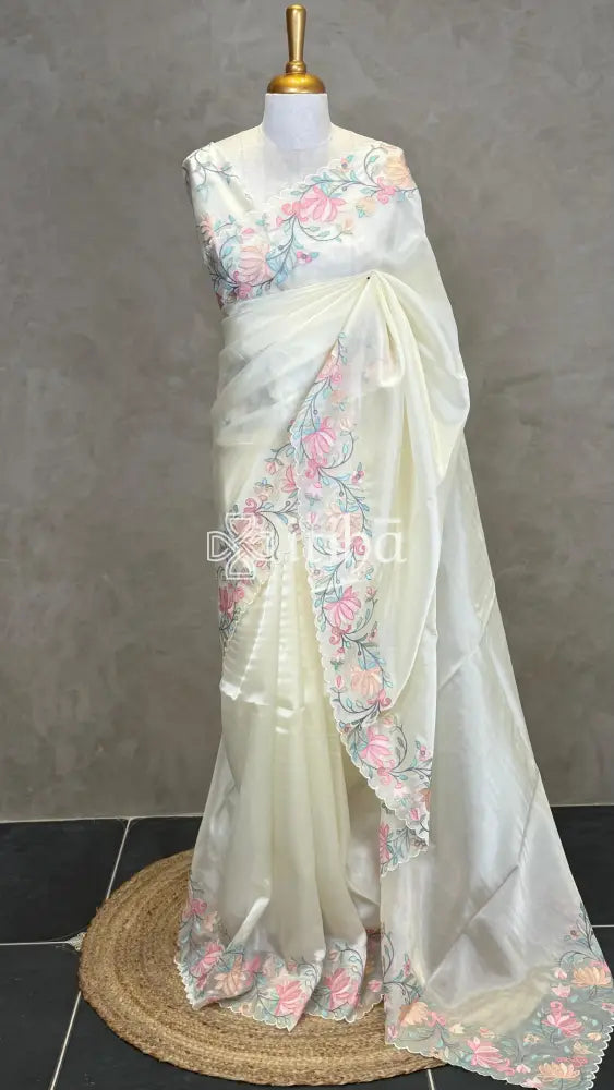 ORGANZA EMBROIDERY SAREE