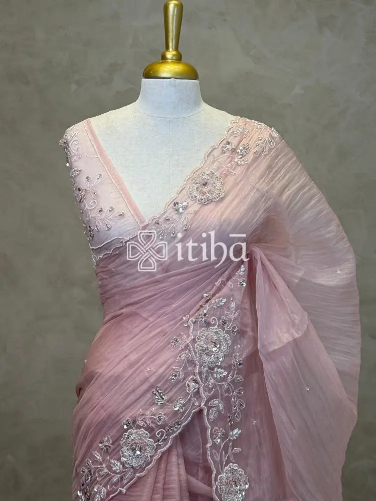 ORGANZA EMBROIDERY SAREE