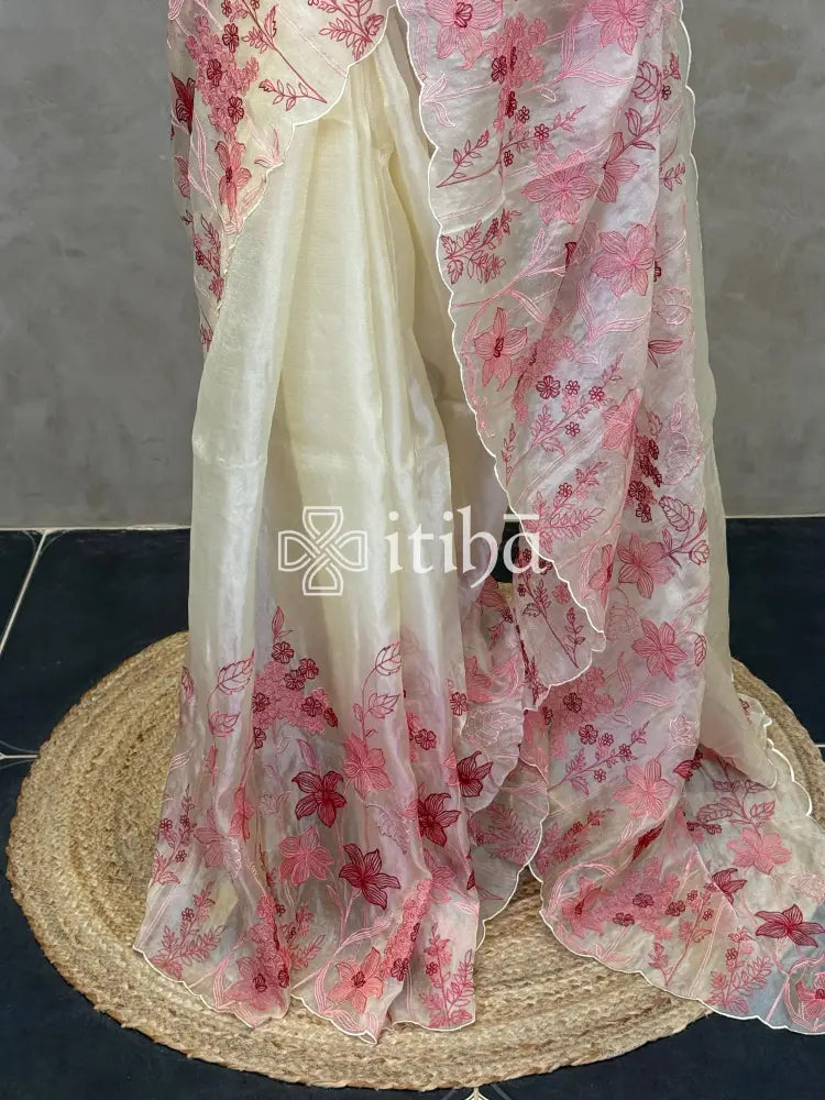 ORGANZA EMBROIDERY SAREE