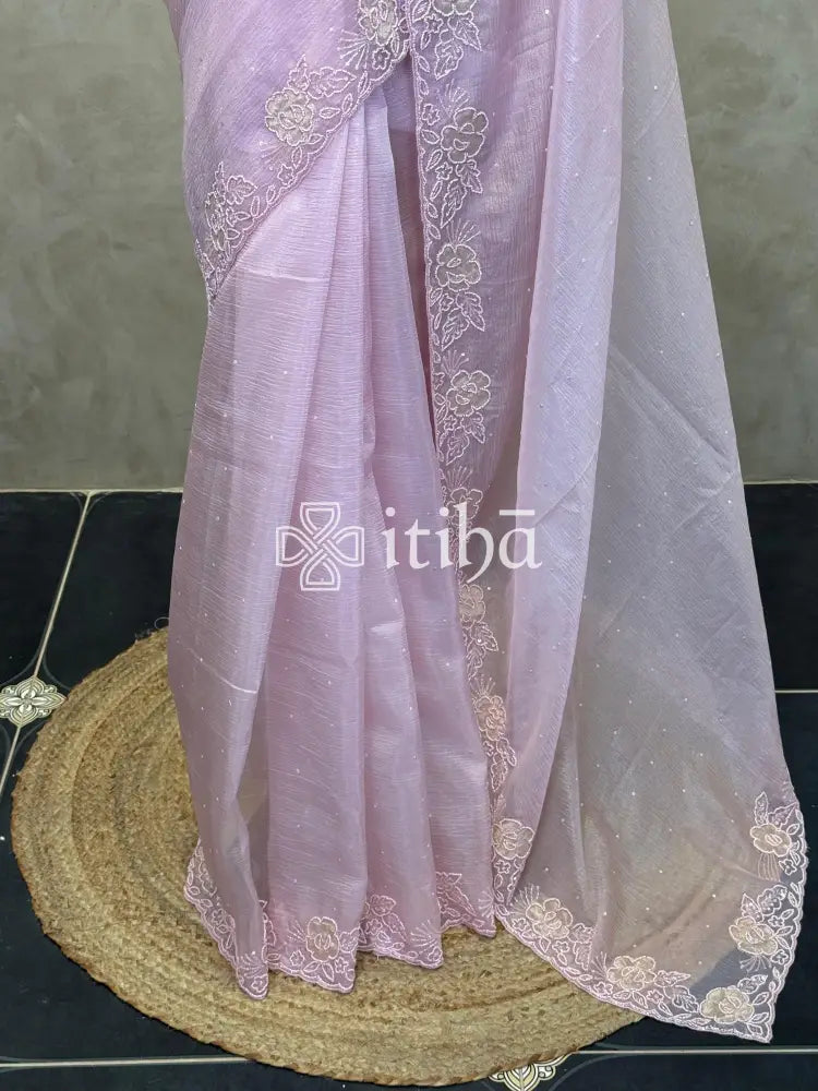 ORGANZA EMBROIDERY SAREE