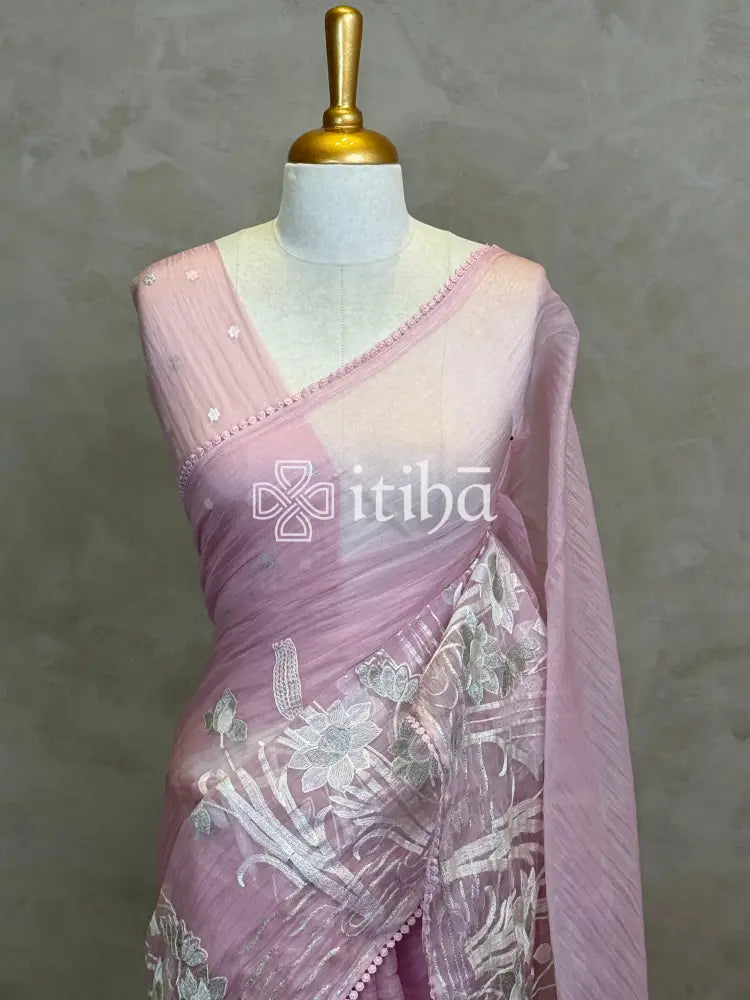 ORGANZA EMBROIDERY SAREE