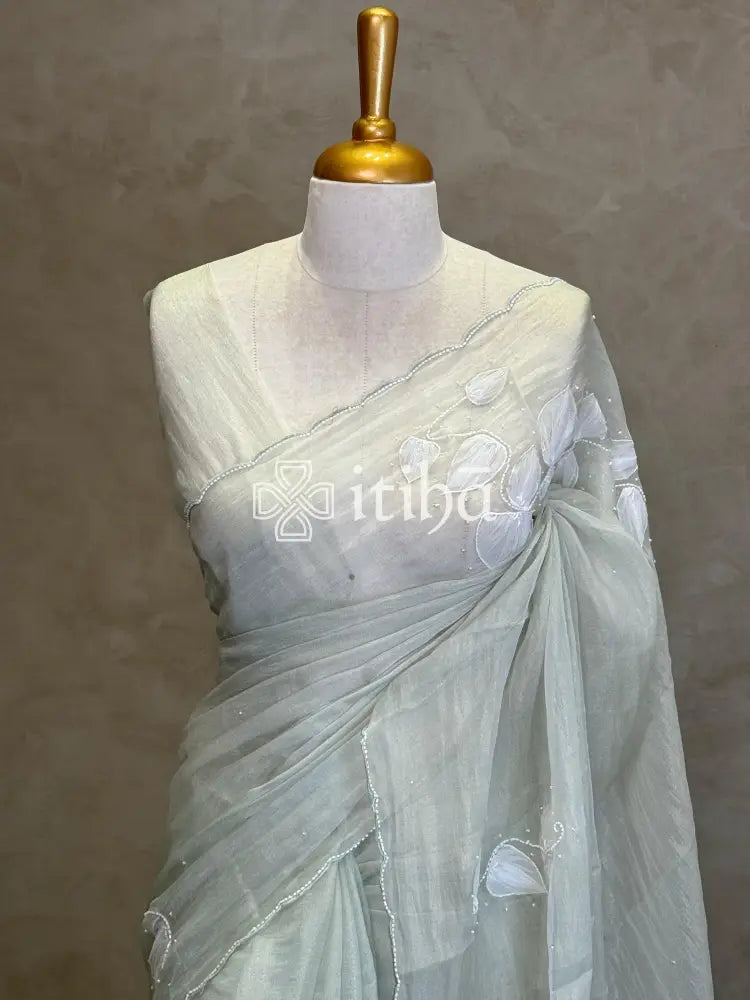 ORGANZA EMBROIDERY SAREE