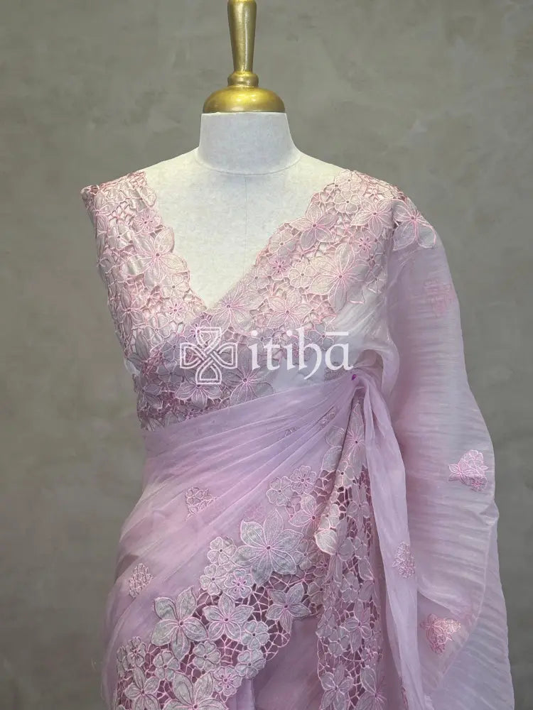 ORGANZA EMBROIDERY SAREE
