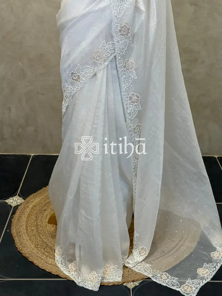 ORGANZA EMBROIDERY SAREE