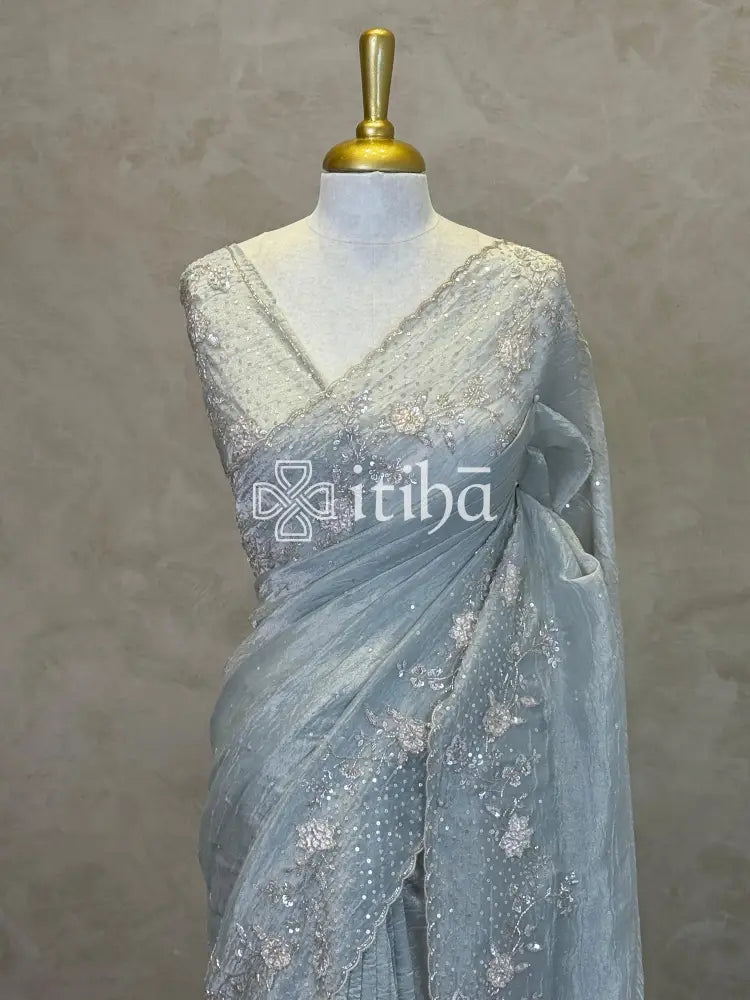 ORGANZA EMBROIDERY SAREE