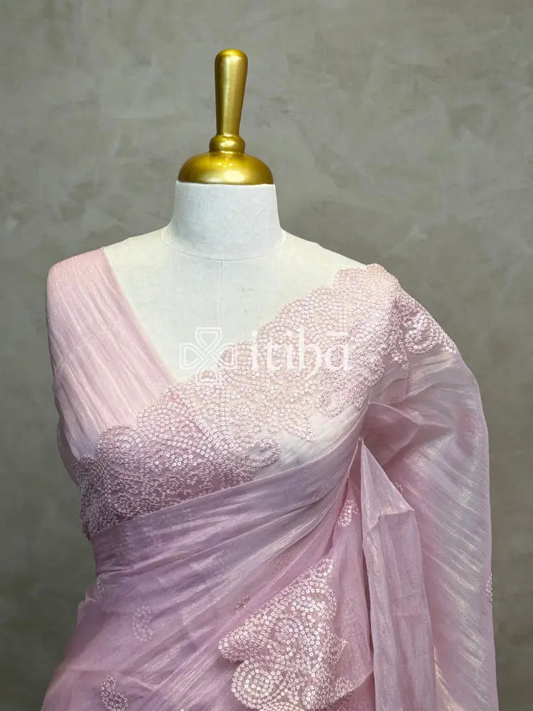 ORGANZA EMBROIDERY SAREE