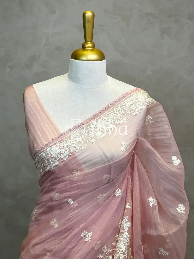 ORGANZA EMBROIDERY SAREE