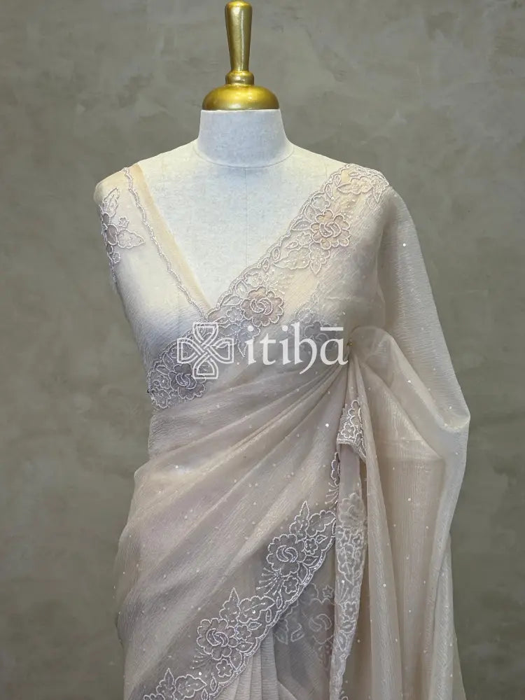 ORGANZA EMBROIDERY SAREE