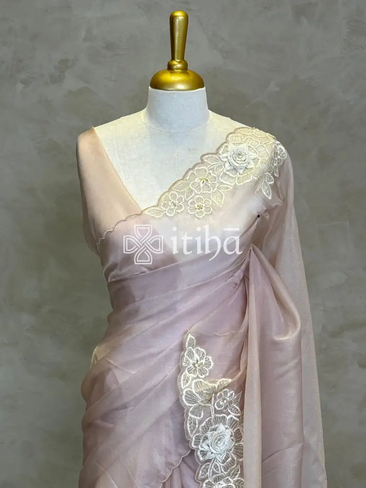 ORGANZA EMBROIDERY SAREE