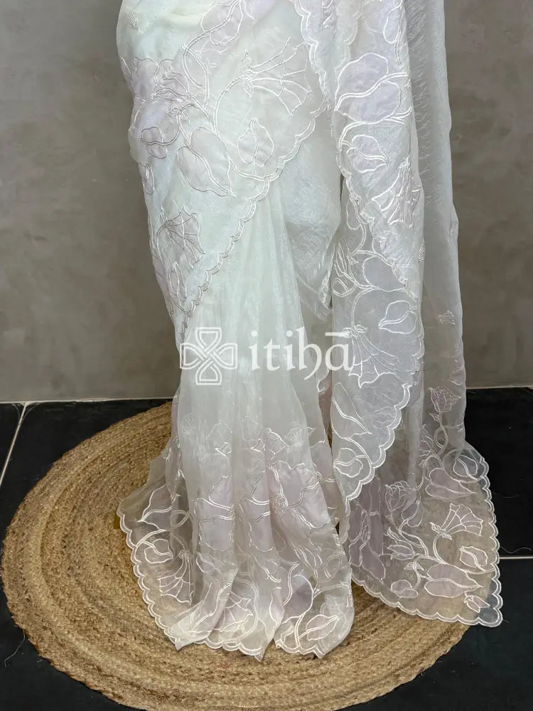 ORGANZA EMBROIDERY SAREE