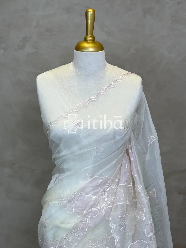 ORGANZA EMBROIDERY SAREE