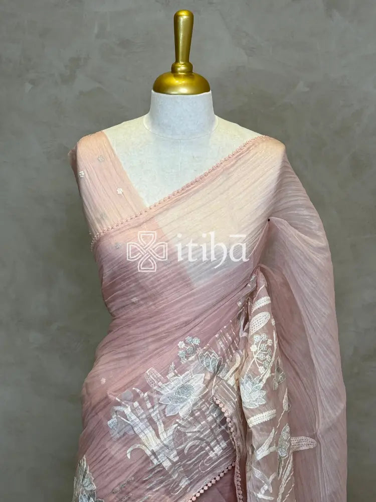 ORGANZA EMBROIDERY SAREE