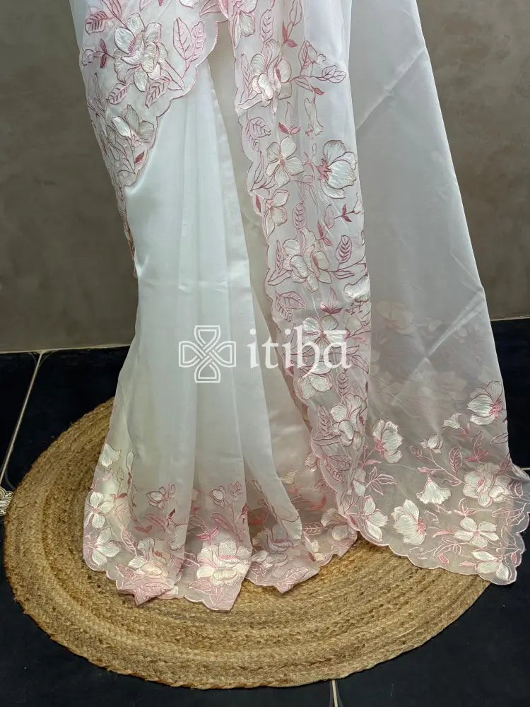 ORGANZA EMBROIDERY SAREE