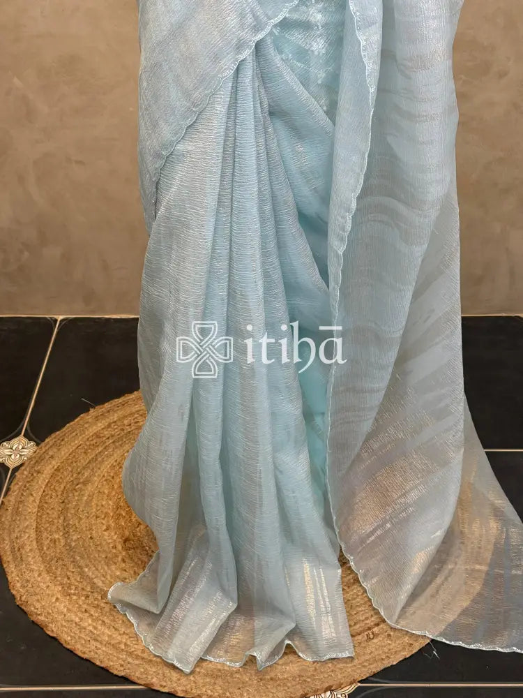 ORGANZA HAND EMBROIDERY SAREE