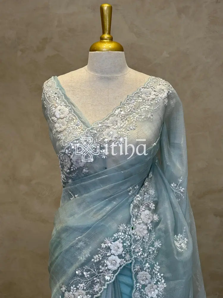 ORGANZA HANDWORK SAREE