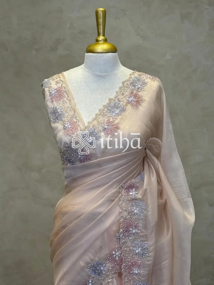 ORGANZA HANDWORKED SAREE