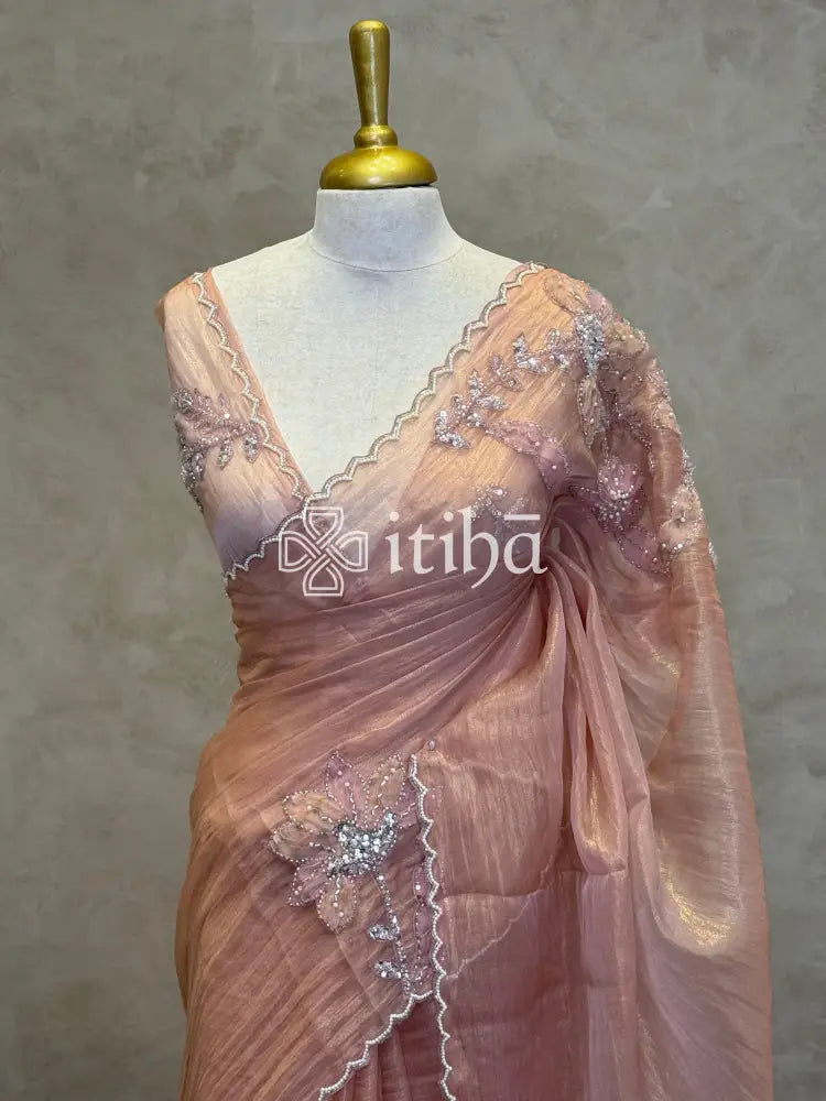 ORGANZA HANDWORKED SAREE
