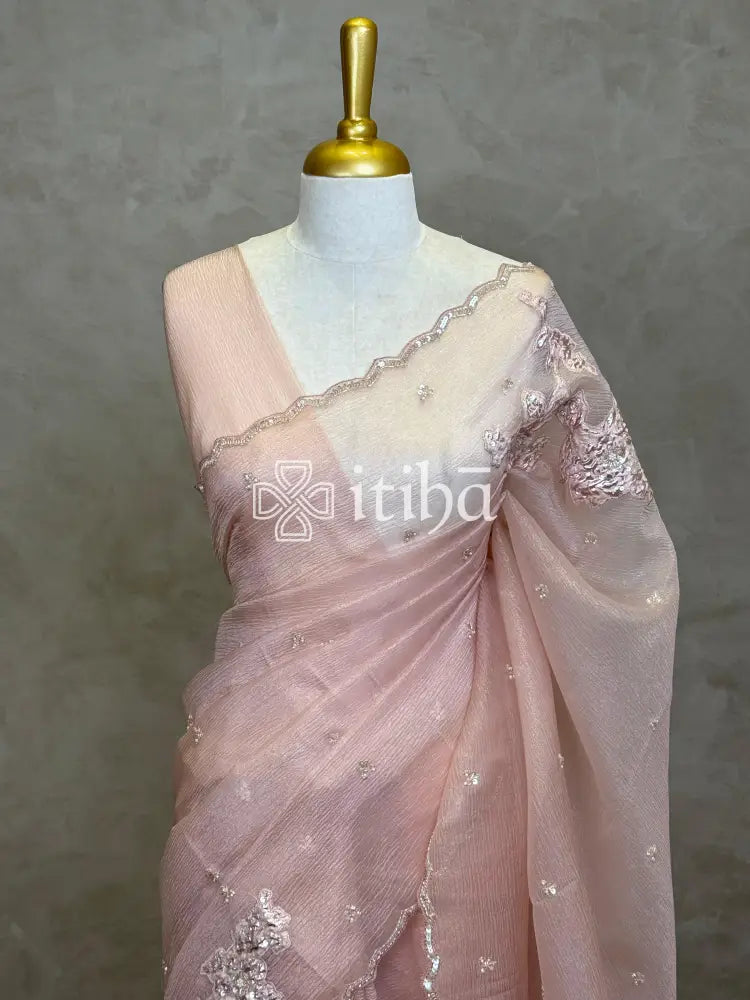 ORGANZA TURKISH APPLIQUE DESIGNER SAREE