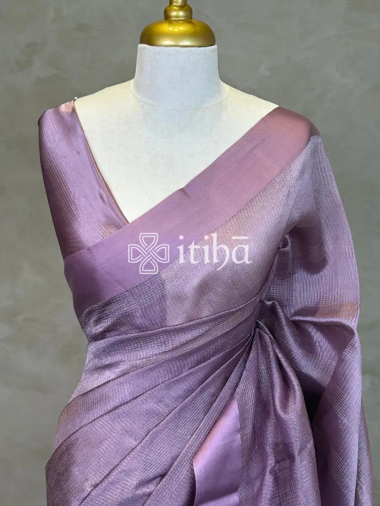ORGANZA ZARI CHECKS SATIN BORDER BANARASI SAREE