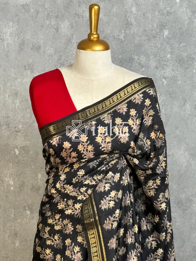 PRINTED BINNY CREPE SILK BANARASI SAREE