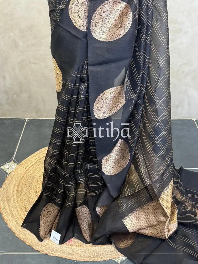 PURE KORA ORGANZA SILK BANARASI SAREE