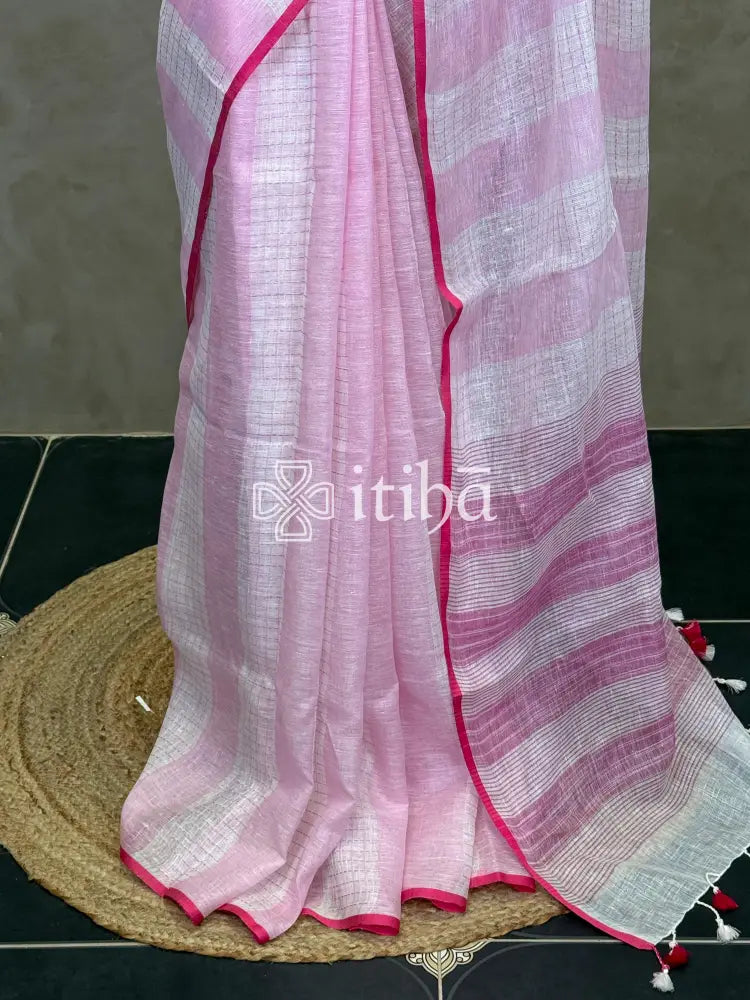 PURE LINEN SAREE
