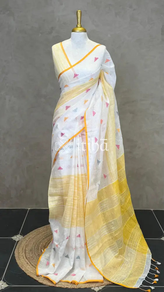 PURE LINEN SAREE