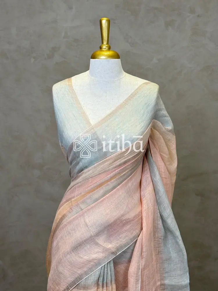 PURE LINEN SAREE