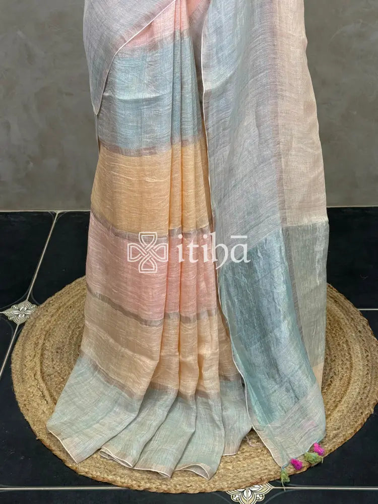 PURE LINEN SAREE