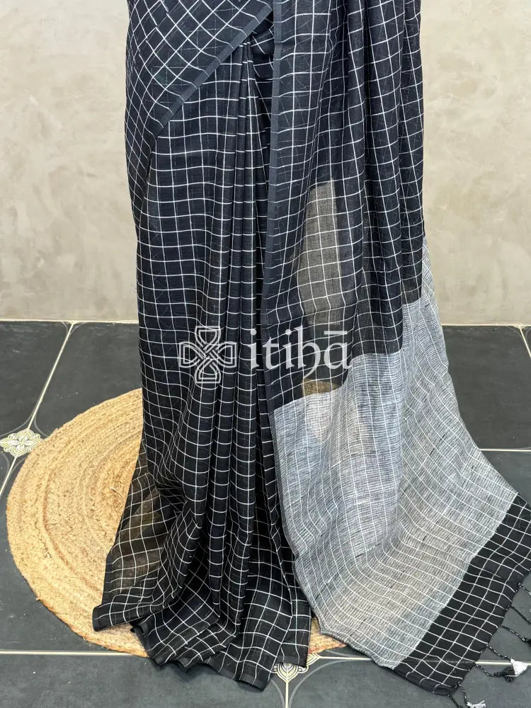 PURE LINEN SAREE