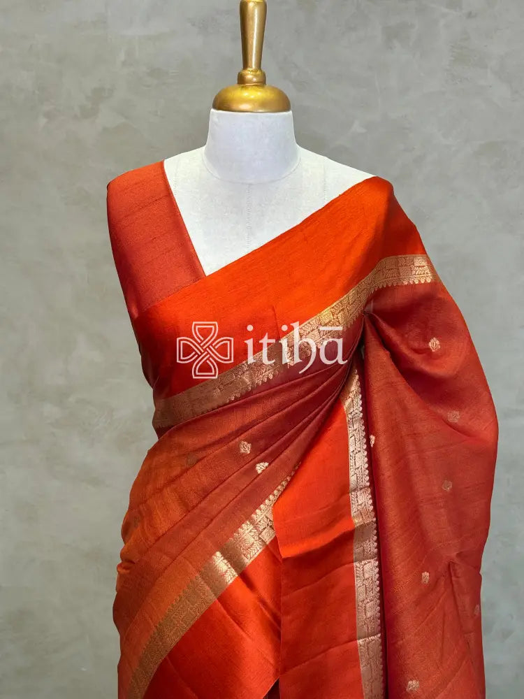 PURE TUSSAR SILK BANARASI SAREE