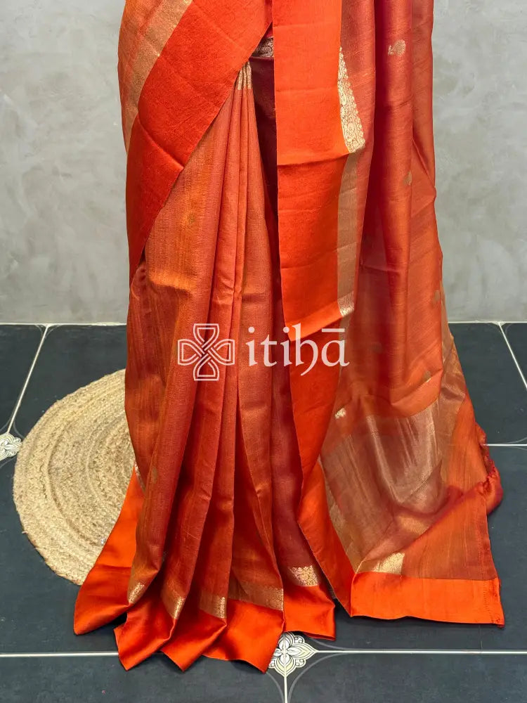PURE TUSSAR SILK BANARASI SAREE