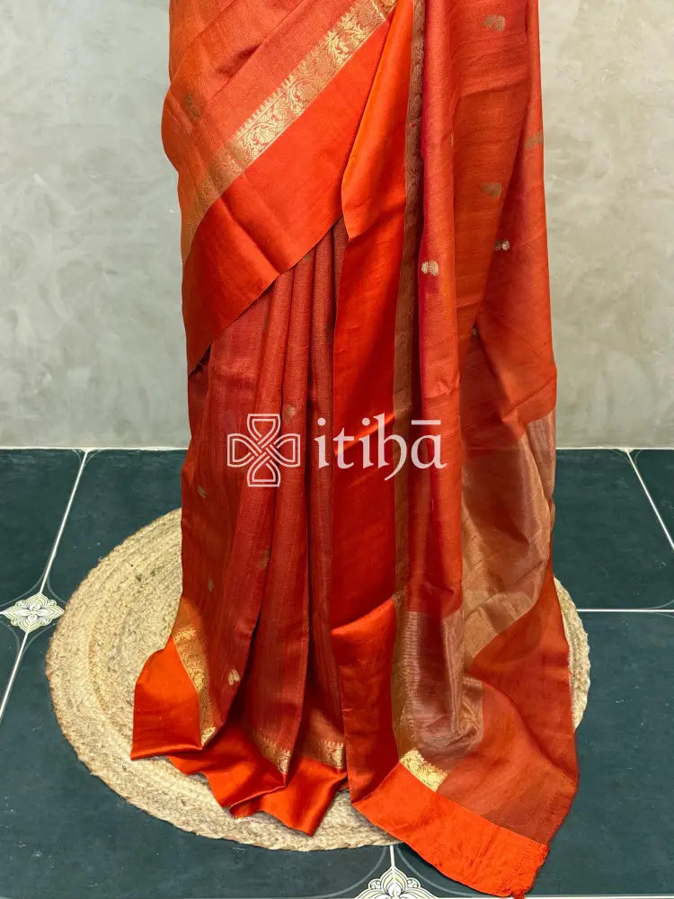 PURE TUSSAR SILK BANARASI SAREE
