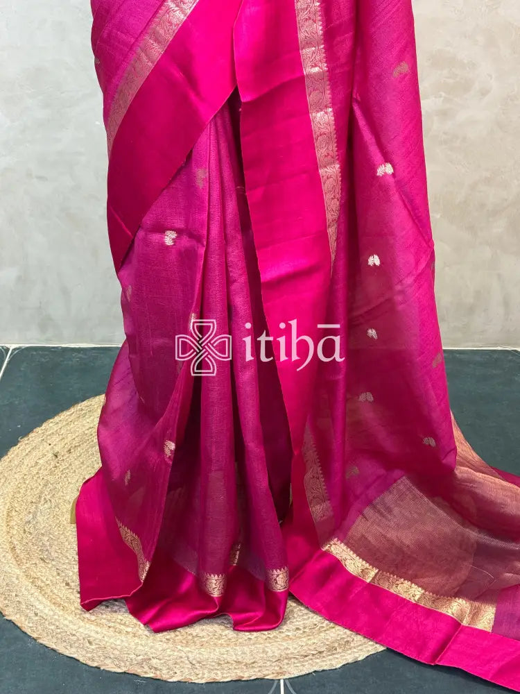 PURE TUSSAR SILK BANARASI SAREE